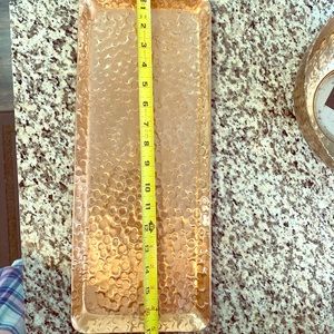 Hammered copper tray